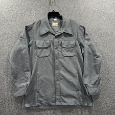 Vintage Levi's Panatela Jacket Mens X-Large Gray Button Front Shirt Jacket 70s