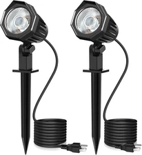 15W 1500LM Landscape Lighting, 120V 2700K Warm White LED Garden Lights, IP66 ...