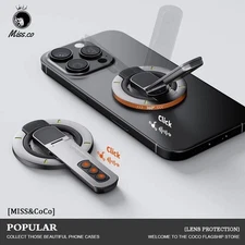 3-in1 MagSafe Phone Grip Stand Magnetic Ring Holder for iPhone 17 16 15 14 13 12