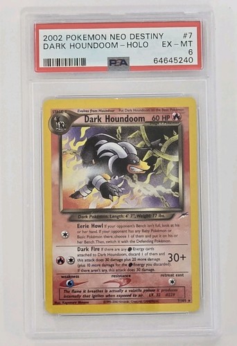 Dark Houndoom (Unlimited) graded PSA 6 for sale on eBay