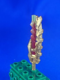 Lego 70144 Legends Of Chima Weapon Sword Pearl Gold / Red Replacement Part Piece