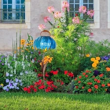 Coneflower Bird Feeder Iron Standing Bird Feeder Backyard Flower Pole Bird Y Hot