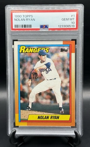 1990 Nolan Ryan #1 of 5 of the Topps 5000 Strike Out Set PSA 10 HOF