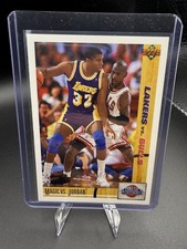 Upper Deck 1991-92 Classic Confrontation Magic Johnson vs Jordan #34 Lakers RARE