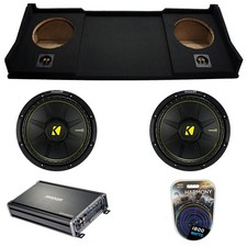 Dodge Ram Ext Cab 94-01 Kicker 44CWCS104 10" Dual Sub Box W/CX1200.1 Amp Kit