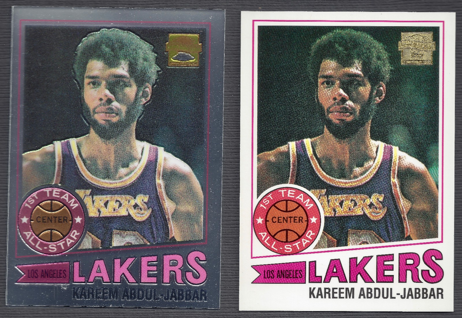 Kareem Abdul-Jabbar LOTx2 2001-02 Topps 78-79 #1 Reprint Chrome #9 of 13 Lakers