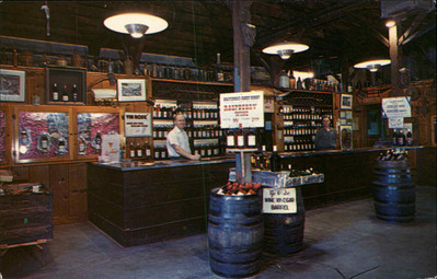 Cucamonga California CA Thomas Vineyards Rancho Wines 1950s-60s Vintage Postcard