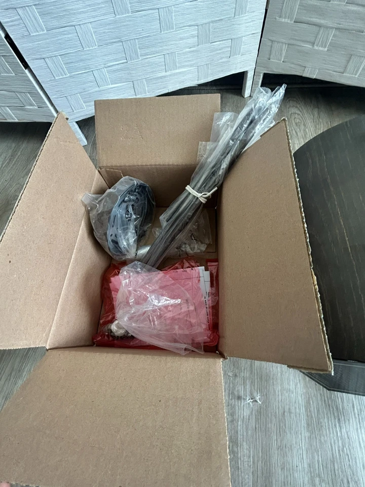 Elk 15321 Halstead Pendant 1-Light 60 Watts Ash & Dark Gray Metal & Wood 8" NEW - Image 4 of 4