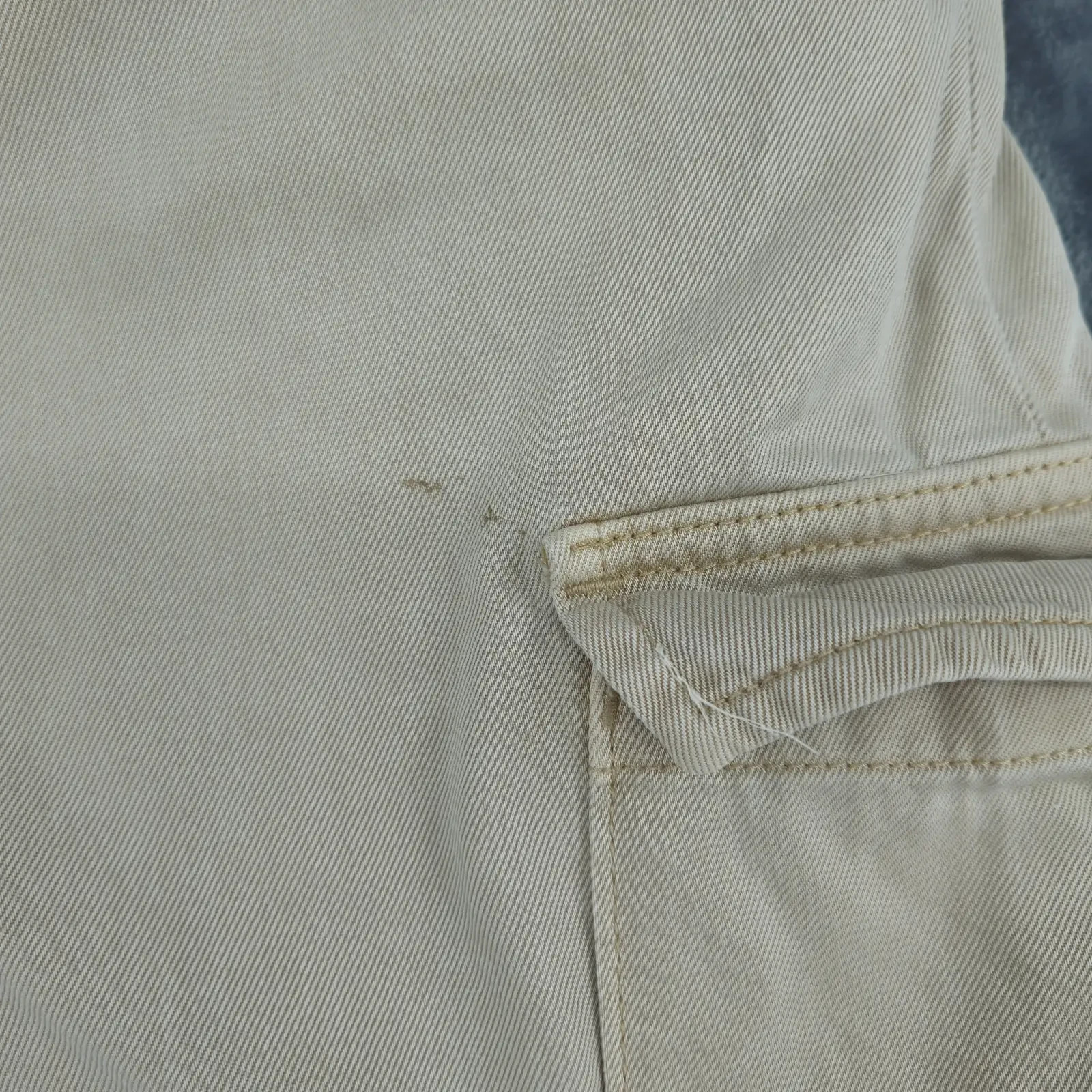 M&S Cargo Trousers Age 13-14 Stone Combat Utility Straight Leg 164cm 26.5W image 7