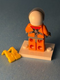 LEGO City Minifig cty0417 - Helicopter Pilot - Light Scratches/No Cracks