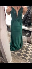 Sherri Hill Emerald Green Long Rhinestone Special Occasion/ Prom Dress SZ: 2