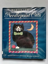 Martin Leman's NEEDLEPOINT CATS Craft Book, 14 Designs by Jill Leman, 56pg