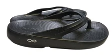 OOFOS OOlala Women's Black Flip Flop Size W9