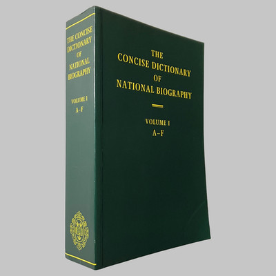 The Concise DNB Dictionary of National Biography Vol 1 A F Oxford Paperback