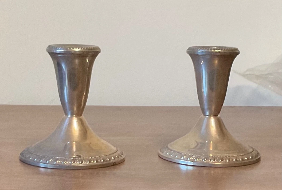Duchin Creation In Antique Us Sterling Silver Candlesticks