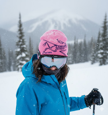 Arc'teryx Bird Word Toque Beanie Pink Merino Wool Unisex Ski