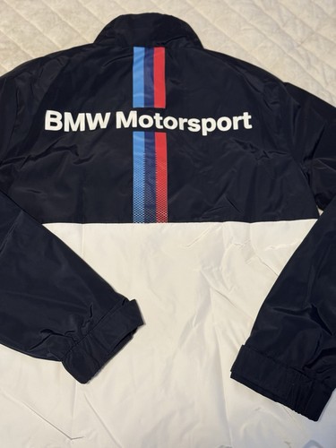 MENS BMW MOTORSPORT M3 BLUE AND WHITE ZIP UP SIZE LARGE - Picture 2 of 4