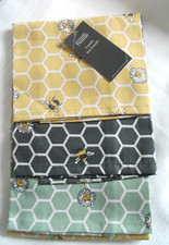 Honeycomb Bee Confezione 3 Asciugamani da Tè George Home 100% Cotone NUOVI