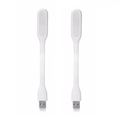 2x USB-Powered LED Lamp Laptop Computer Desktop Light Bright White Flexible Bend