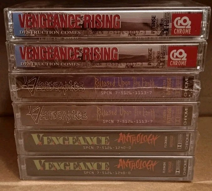 Vengeance Rising Released Upon The Earth Cassette Christian Metal Vintage New - Image 2 of 3
