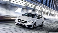 Cars amg speed mercedes Desk Mat Stitched