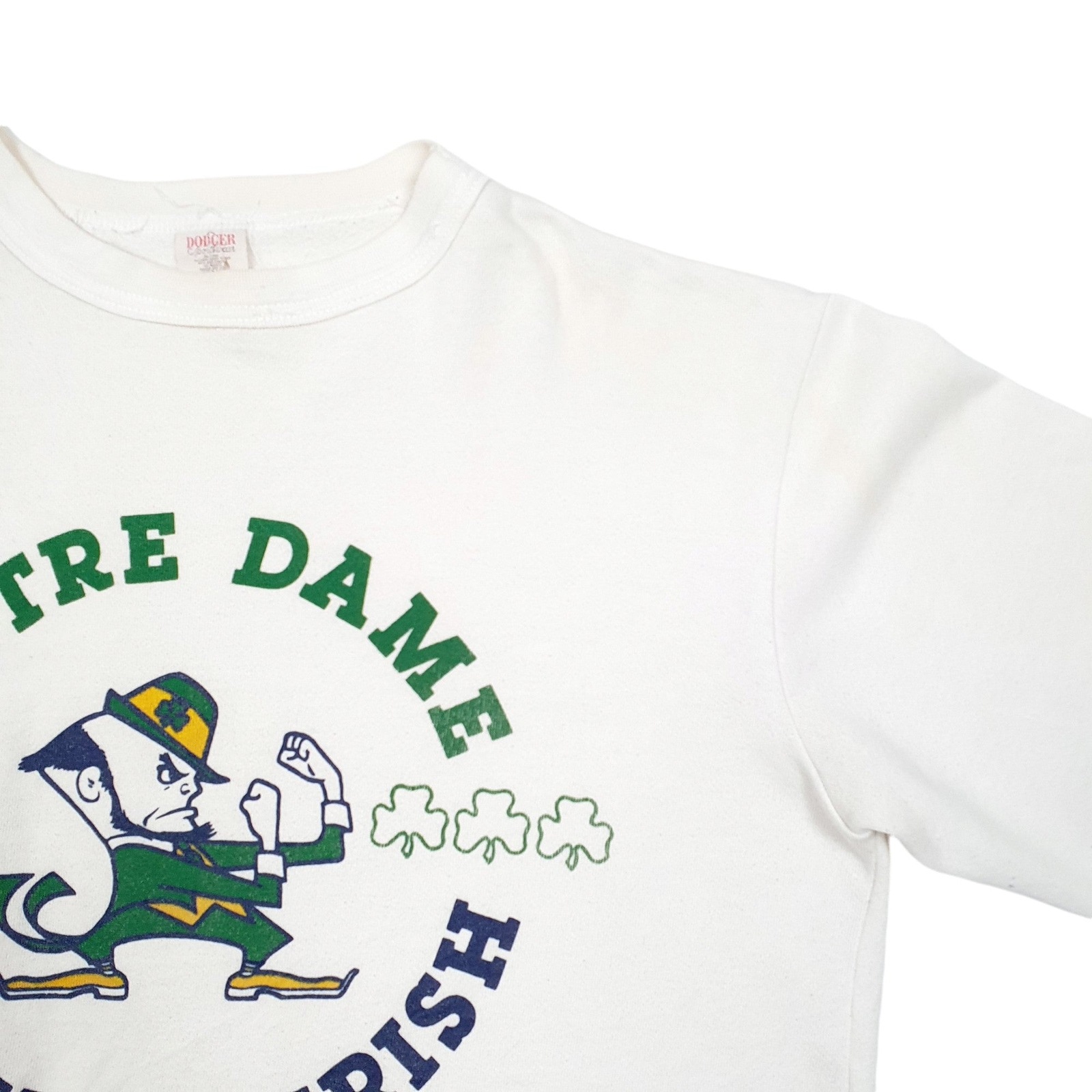 DODGER SPORTSWEAR Vintage Notre Dame 70s 80s Made In USA Jumper Sweatshirt XL image 4
