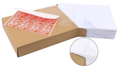 1000 Premium 8,5"" X 5,5"" Media hoja autoadhesivas etiquetas de envío 2 por hoja - Imagen 7 de 10