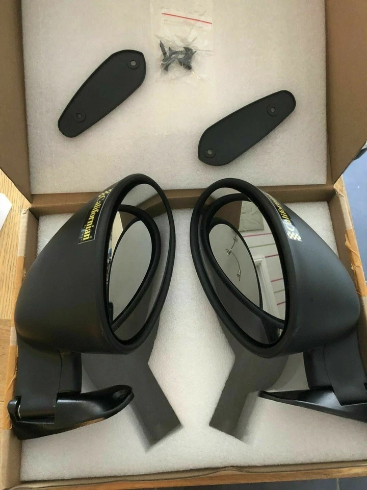 PAIR OF REPLICA FIAT ALFA LANCIA FERRARI ITALIAN VITALONI CALIFORNIAN MIRROR - Image 3 of 4