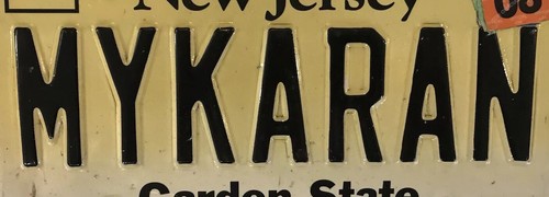 Vanity MY KARAN KAREN KATHERINE Nummernschild Kathryn Carren Caren Katarina NJ - Bild 3 von 12