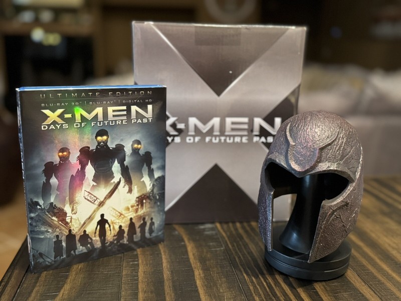 X-Men Days Of Future Past 3D Blu ray/BluRay Exclusive Magneto Helmet  NO DIGITAL