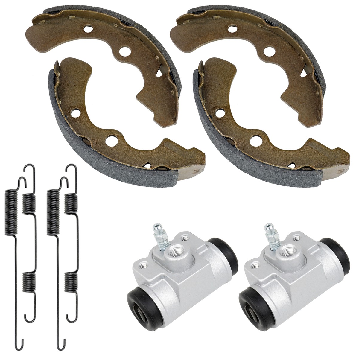 2 Front Brake Shoes Cylinder For Kawasaki Mule 2510 KAF620A KAF620