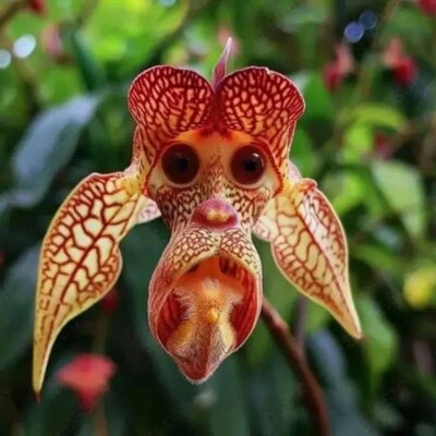 About 100PCS Seeds Monkey Face Orchid Family Flower Type Peculiar
