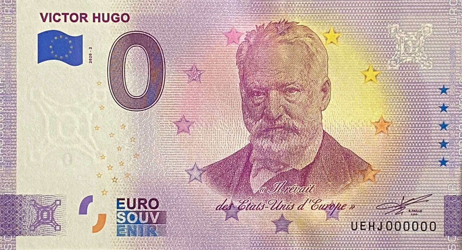Number 000000 Billet Victor Il Dreamed USA United States Of Europe 2020 Number Six ...