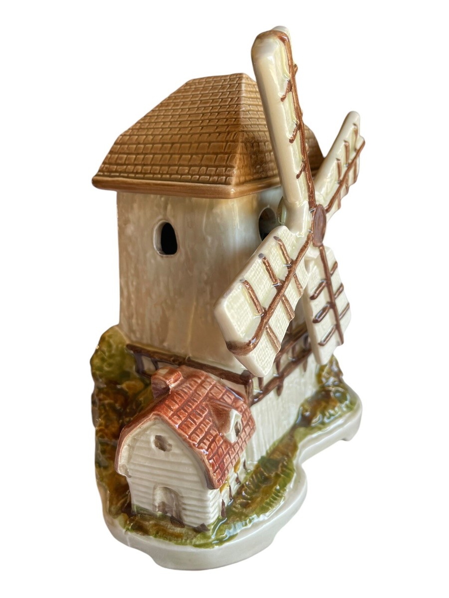 Vtg Otagiri Windmill Music Box Plays 