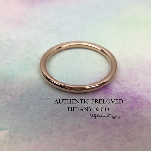 Rose Gold 750 Ring Wedding Band 