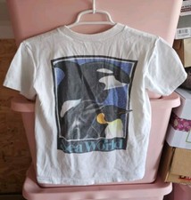 Vintage 90s Sea World Shirt Single Stitch White Whale Orca Graphic Youth USA