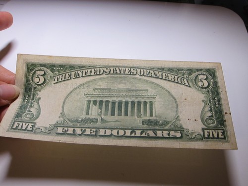 1934A $5 N.Africa Emergency Yellow Seal Star Note Silver Certificate #*10561269A - Picture 11 of 11
