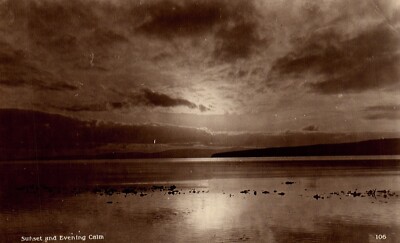 Sunset And Evening Calm Postcard