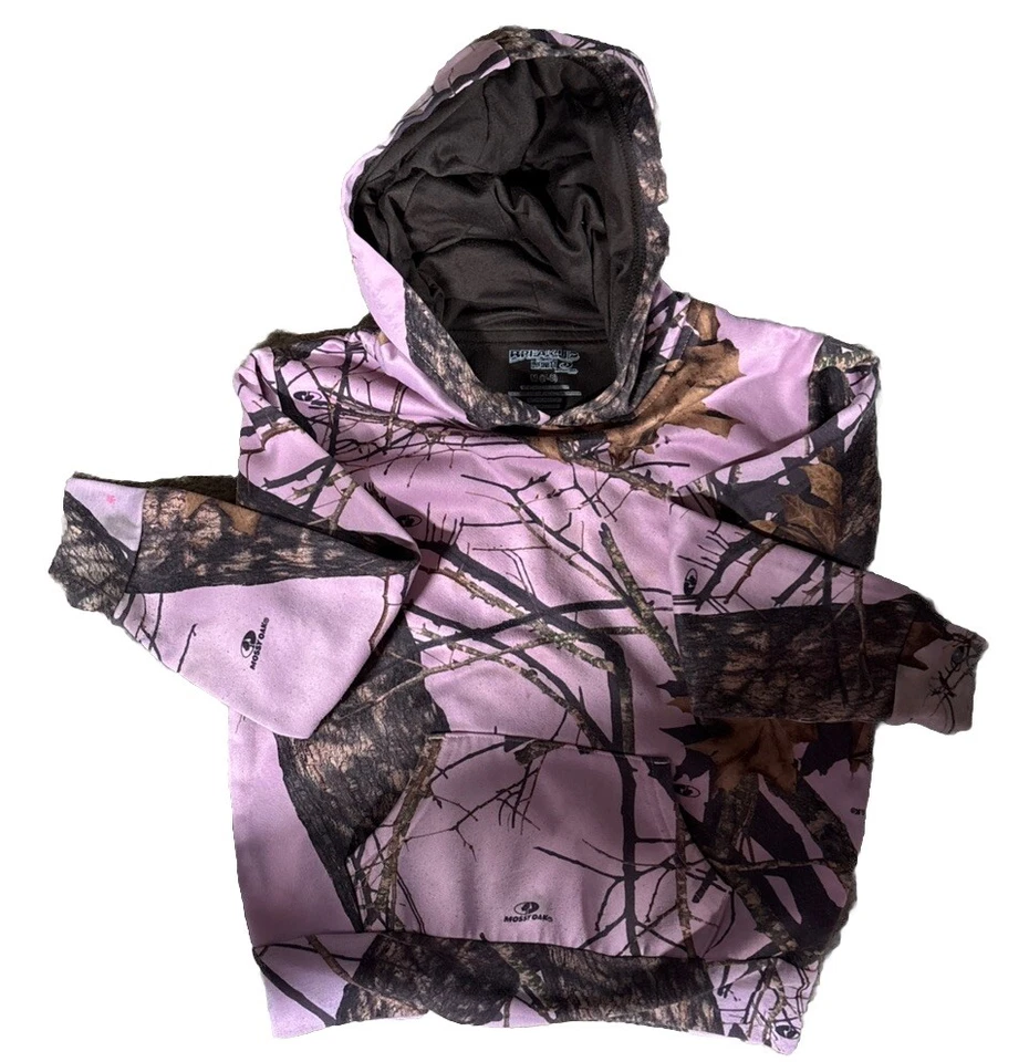 Mossy Oak BREAKUP INFINITY M NIÑOS CAMUFLAJE ROSA SUDADERA CON CAPUCHA, 100% POLIÉSTER Foto 2 de 4