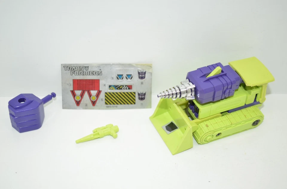 Transformers G1 Bonecrusher 100% Complete 1985 Unused Decal Sheet Please Follow - Image 4 of 4