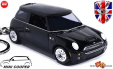 🎁🆕 RARE KEY CHAIN TRIPLE BLACK NEW MINI COOPER S CUSTOM Ltd Ed💕GREAT GIFT💕🎁