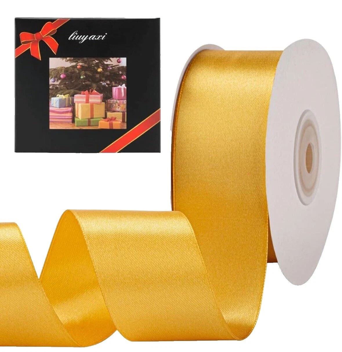 Satin Solid Ribbon By the Yard Craft Ribbon