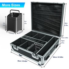 Rechargeable Flight Case For 6Pcs Par Light Stage Light Hard Case with Wheels US