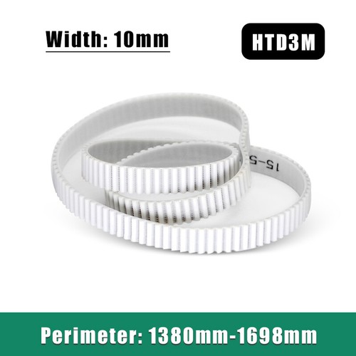Zahnriemen HTD3M Closed Loop 1380-1698 mm PU Einbau Stahldraht Riemen 10 mm Breite - Bild 1 von 8