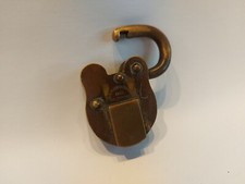 1940 W.m pinson & son padlock Solid Brass Willenhall Vintage English 