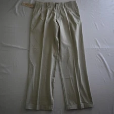 NEW DOCKERS 36x34 Relaxed Fit Easy Comfort 57943 Pleated Cuffed Mens Chino Pants