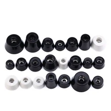 Rubber Feet With Washer For Speaker Cabinets Flight Cases Furniture White/Black