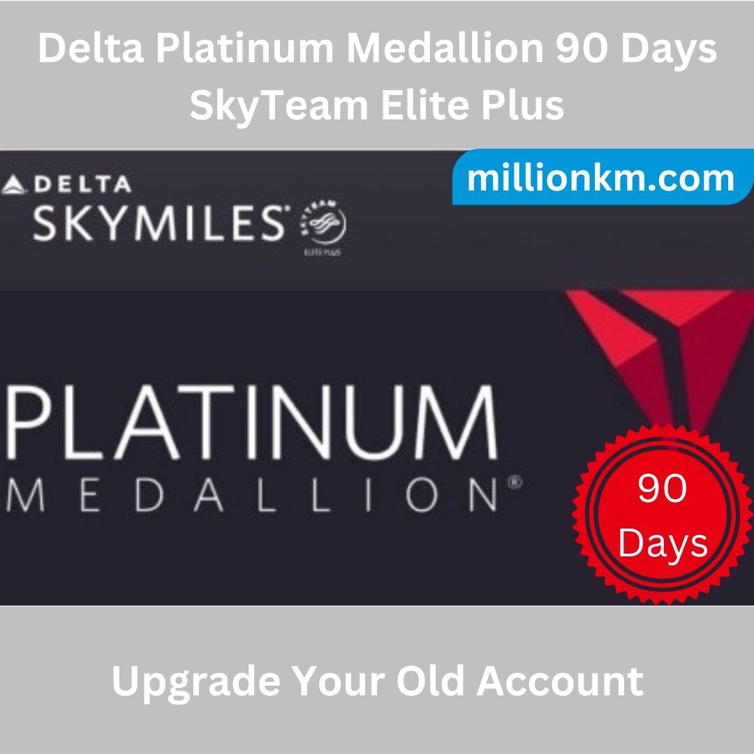 Delta Platinum Medallion Upgrade for 90 Days, Earn 3,750 MQDs