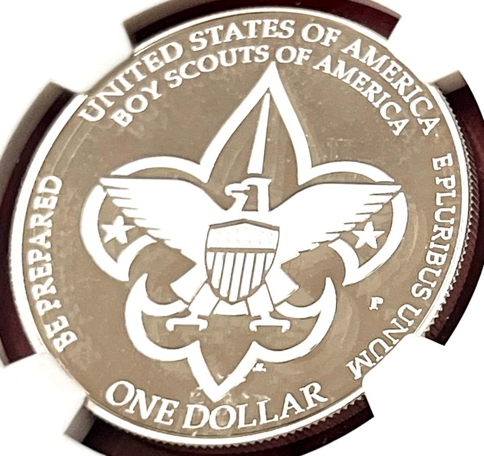 LOT OF SIX (6) NGC PF 70 ULTRA CAMEO! 2010 P $1 BOY SCOUTS COMMEMORIATIVE - Image 3 of 3