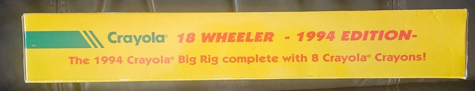 VINTAGE 1994 Edition Crayola 18 Wheeler NIB-NRFB Limited-Production - Image 2 of 3